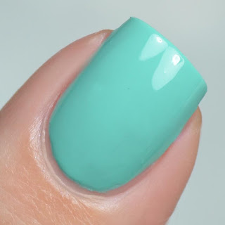 teal creme nail polish