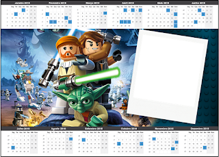 Star Wars Lego, Free Printable Calendar 2015.