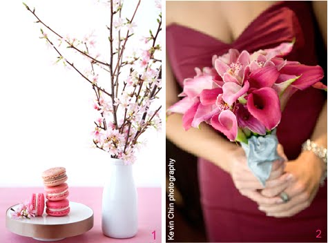 The bridesmaid dresses should match the head wedding flowers 