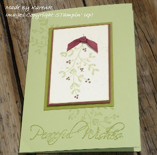 Stampin Up and Peaceful Wishes