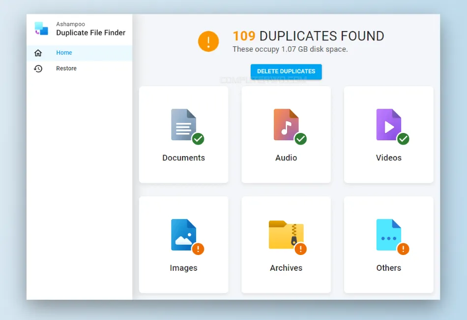 برنامج Ashampoo Duplicate File Finder
