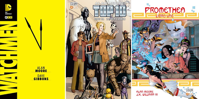 Watchmen, Top 10 y Promethea, cómics de Alan Moore