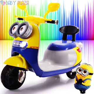 Xe máy điện cho bé minions loại 1