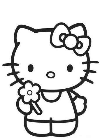  Gambar Hello Kitty Hitam Putih  Gambar  Kehidupan