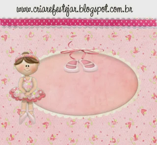 Tierna Ballerina: Kit para Fiestas para Imprimir Gratis.