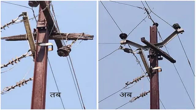 ghazipur-news-the-damaged-crossarm-of-high-tension-electric