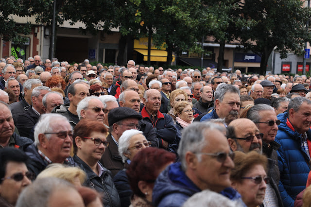 concentración jubilados y pensionistas por las pensiones