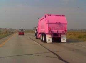 Pink Garbage Art Truck