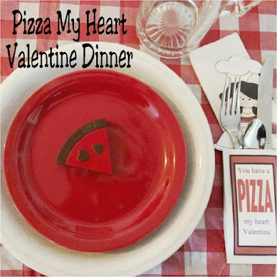You have a Pizza my heart Valentine! Show your family how much you love them this Valentine's day with a fun and super simple Pizza Valentine dinner party.  With simple items you already own, you can throw together a fun and memorable dinner tonight. #valentinesday #familydinner #valentinesdaydinner #dinnerdate #pizzadinner #tablescape #diypartymomblog
