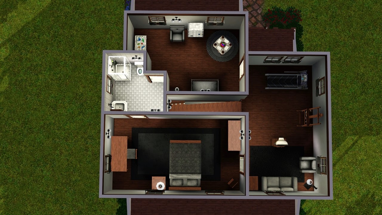 My Sims 3 Blog: 2 Bedroom 2 Bath House by Lalunebleue