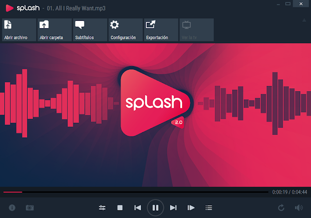 Splash 2.7.0 - Un reproductor de audio y video HD/4K de nueva generación