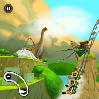 3D Rollercoaster Rush Jurassic 2 v2.0.4 for BlackBerry