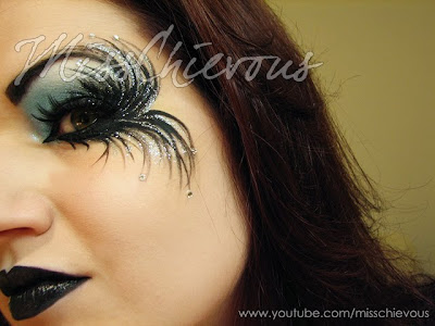 Home Made Fallen Angel Dark Fairy Makeup For Halloween (By Misschievous) 2012