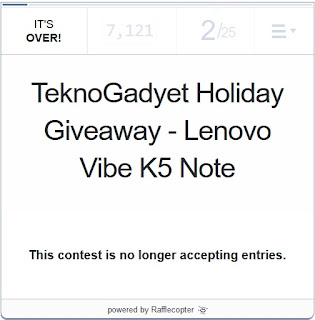 Lenovo Vibe K5 Note Giveaway