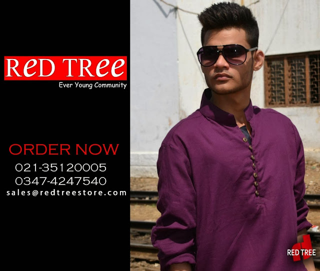 New Kurta Collection 2013-14 For Men By Red Tree