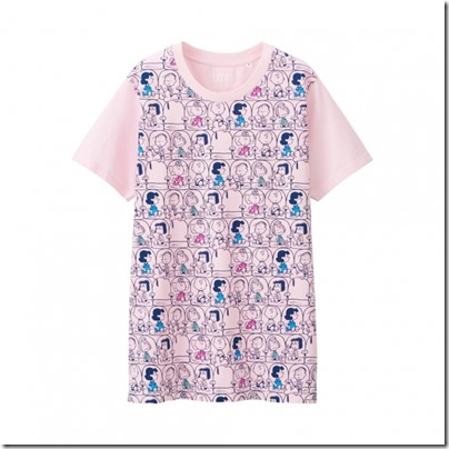 UNIQLO UT X Peanuts Movie Women Short Sleeve Graphic T-Shirt 06