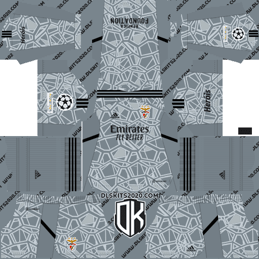 S.L. Benfica 2022-2023 Kits Released Adidas - Dream League Soccer Kit 2019 (Goalkeeper Home)