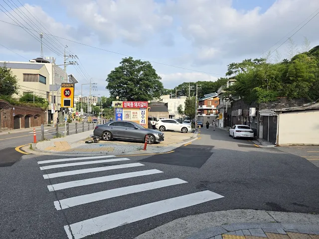삼동소바 리치건설 유료 주차장