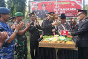 Kоmраk, TNI-Pоlrі di Purbаlіnggа Rayakan Hari Bhayangkara Kе-77 Bersama