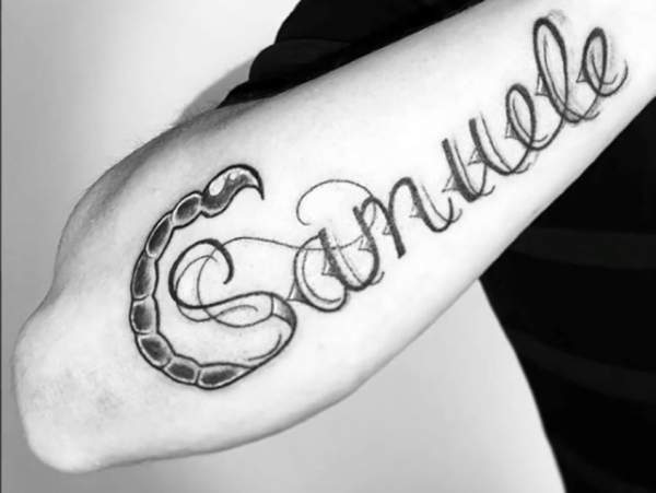 Baby Name Tattoo Idea