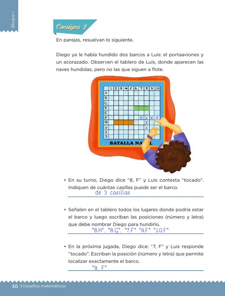 Batalla Naval Desafio 14 Desafios Matematicos Sexto Contestado Tareas Cicloescolar