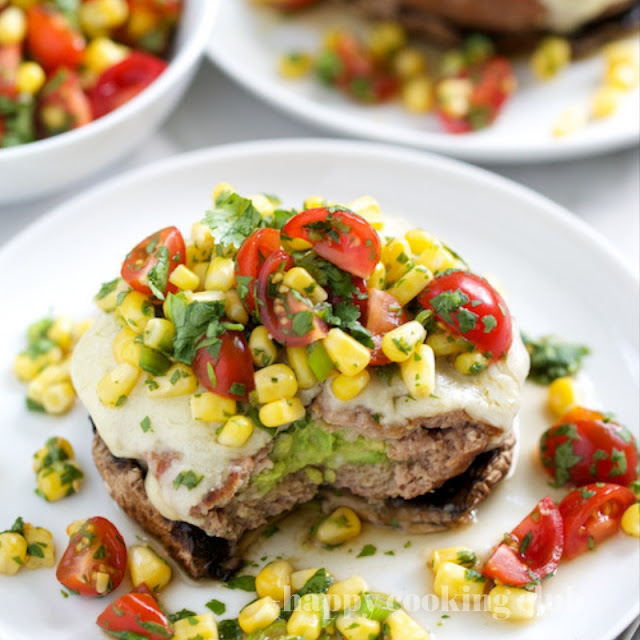 Mexican Turkey Burgers with Fresh Corn Salsa