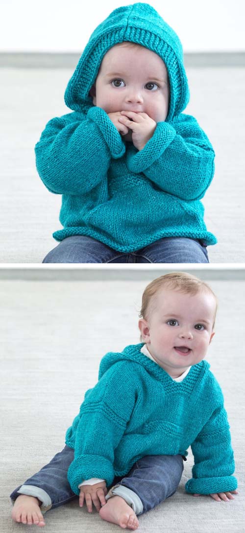 Diego Hoodie Pullover - Free Knitting Pattern 