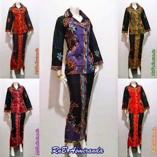 Baju Batik Setelan Terbaru Model Rok Blus Untuk Pesta Pernikahan