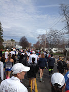 The Boston Marathon 2013 (walking to the start line in hopkinton)