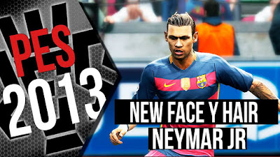 PES 2013 Neymar Jr face by SJR_11