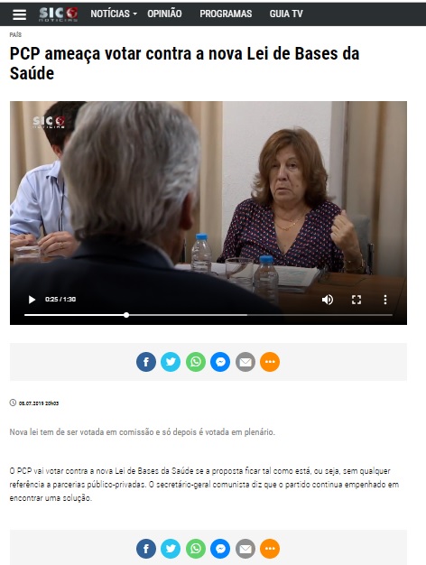  https://sicnoticias.pt/pais/2019-07-08-PCP-ameaca-votar-contra-a-nova-Lei-de-Bases-da-Saude