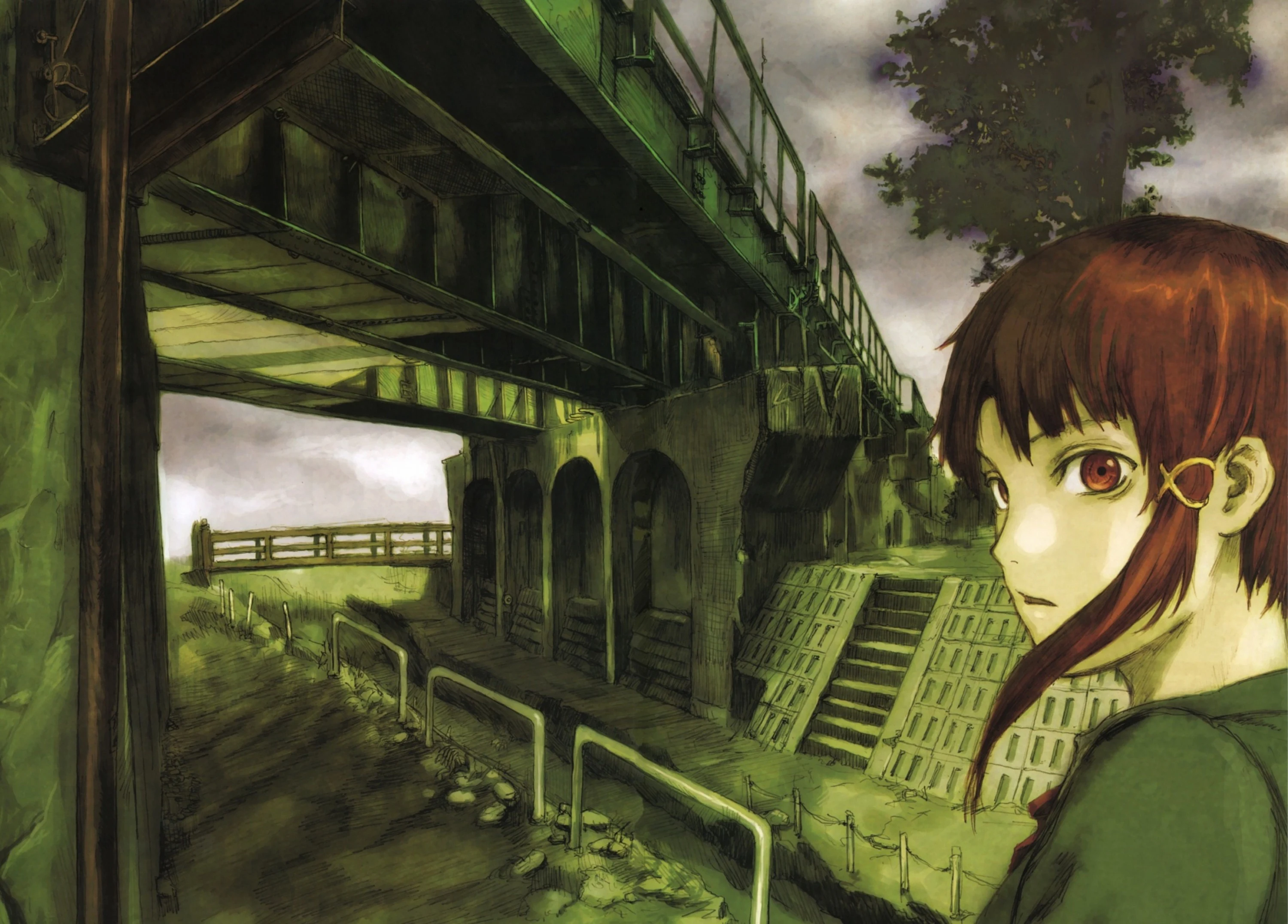 Beautiful Serial Experiments Lain Background
