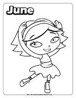 little einsteins coloring pages june