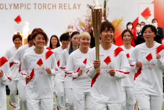 Tokyo Olympics torch relay begins in Japan