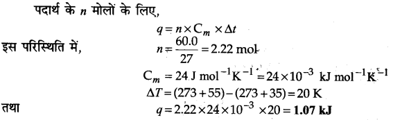 Solutions Class 11 रसायन विज्ञान Chapter-6 (ऊष्मागतिकी)