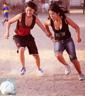 Hot girls playing football 8