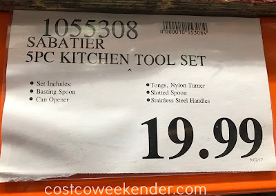 Deal for the Sabatier 5-piece Stainless Steel Kitchen Tool Set at Costco