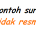 Contoh Surat Tidak Resmi Untuk Teman /Sepupu Yang Baik Hati 