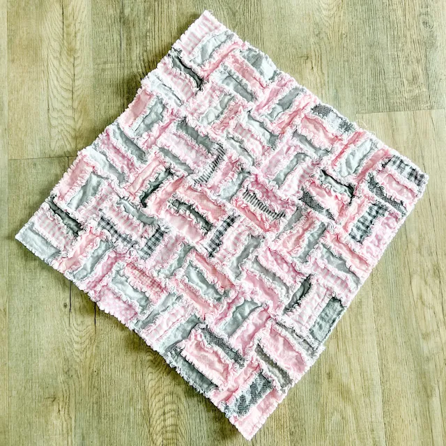 rail fence jelly roll rag quilt