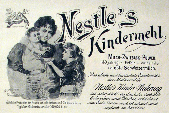 Nestlé advertisement 1898