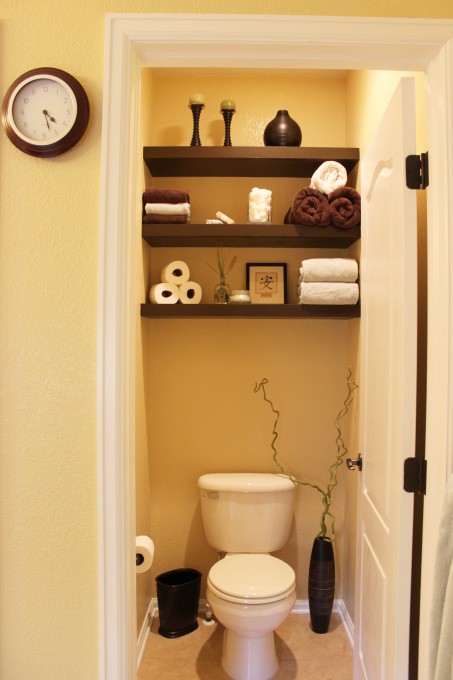 Half Bathroom Shelves