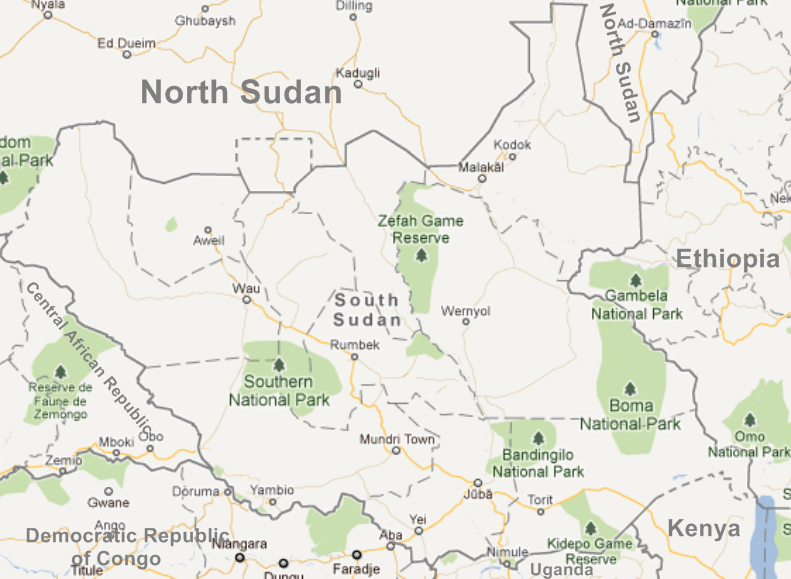 South Sudan  Map  Where will its new capital be 