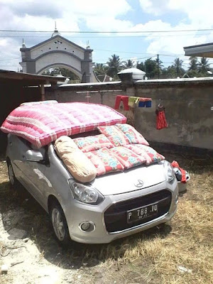 JEMUR KASUR DI MOBIL