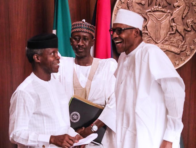 Buhari Praises Osinbajo again, says he is competent & helps sort out complex things