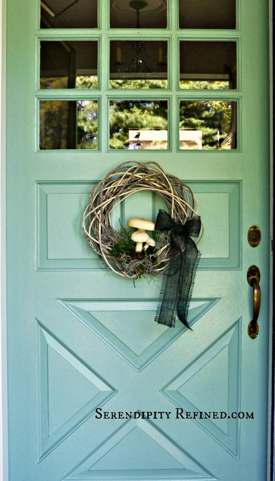 Serendipity Refined: Rustic Natural Fall Grapevine Wreath ...