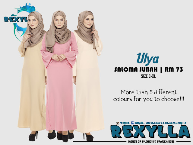 rexylla, saloma jubah, ulya collection