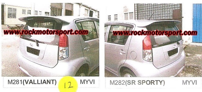 REV MOTORSPORT: perodua myvi rear spoiler FIBER