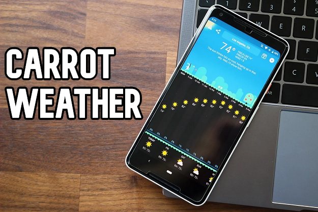 Carrot Weather - Μία νέα δωρεάν εφαρμογή για πρόγνωση καιρού σε κινητά Android