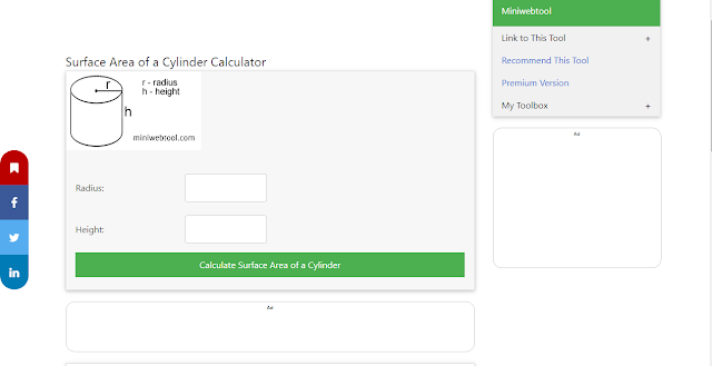 Cylinder Calculator