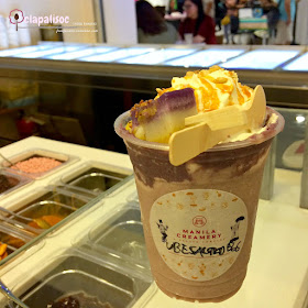 Ube Salted Egg Gelato Shake